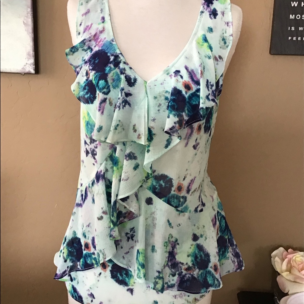 Daisy Fuentes Sheer sleeveless top🎀